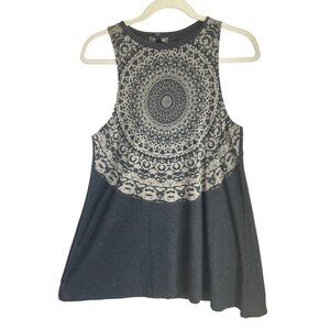 Billabong Womens Sz Small Muscle Tee Tunic Mini Dress Mandala Ethnic